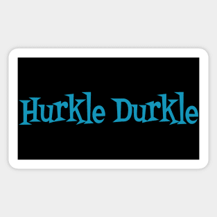 Funky Retro Style Scottish Slang: Hurkle Durkle, to stay in bed being lazy long after it's time to get up Sticker